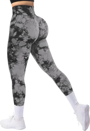 A AGROSTE Workout Leggings for Women Seamless Scrunch Butt Lifting Leggings Booty High Waisted Yoga Pants Comfort Tights