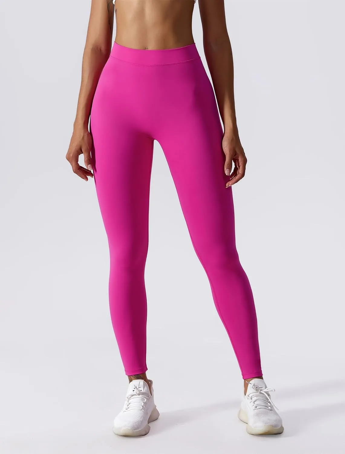 ABOCIW V Back Leggings for Women Buttery Soft Scrunch Butt Lifting Gym Workout Leggings High Waist Yoga Pants