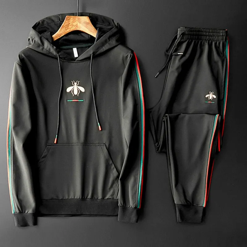 Aidase Autumn Winter Casual Men Sets Clothing Tracksuit Sportsuit Men's Hoodies Sportswear Hooded Sweatshirt Pant Pullover Two Piece