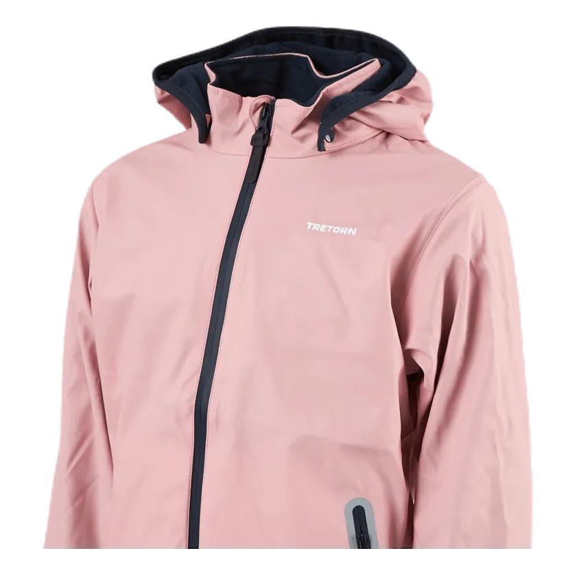 Aktiv Fleece-Lined Rain Jacket Pink