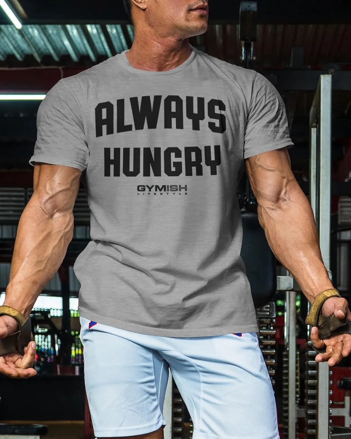 Always Hungry Gym Shirt for Men Funny Lifting T-Shirt