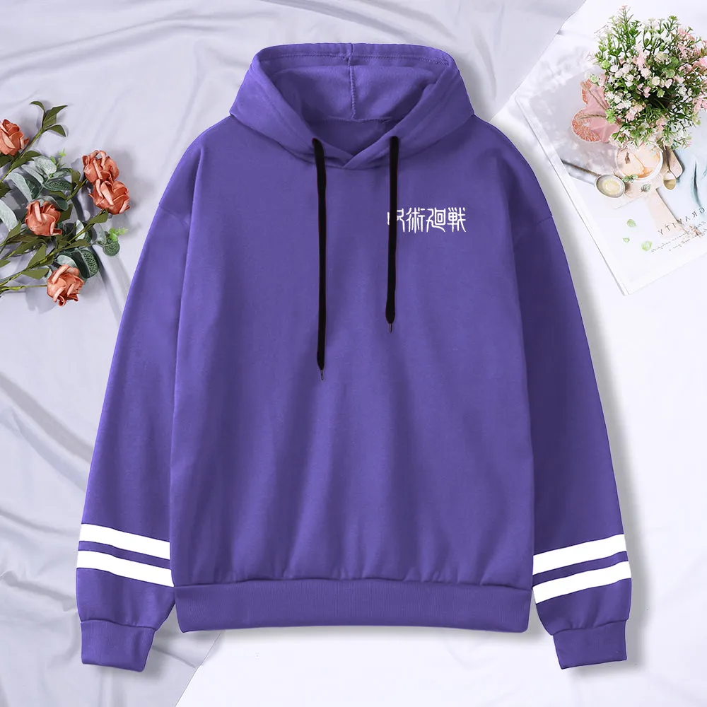 Anime Jujutsu Kaisen Letter Prints Hoodie Oversized Sportswear