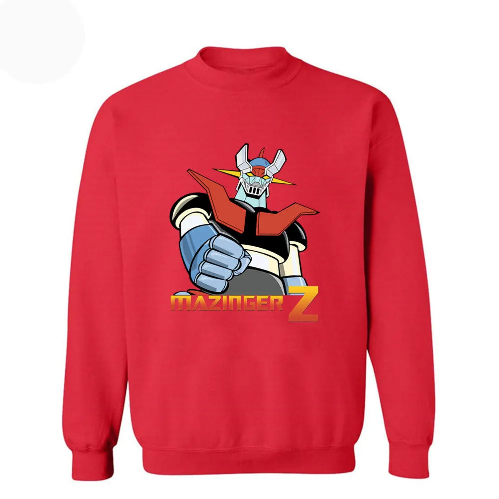 Anime Mazinger Z Vintage Sweatshirts Cartoon Hip Hop Sportswear Clothing