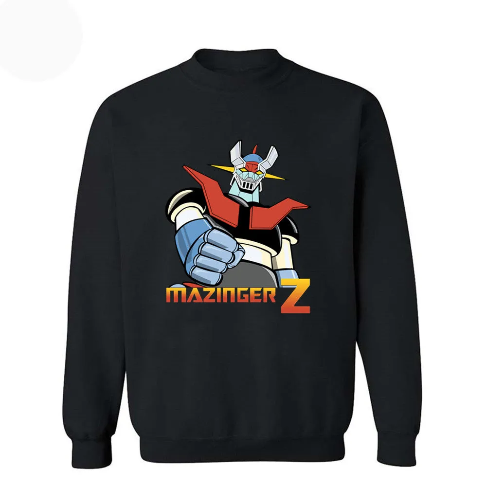 Anime Mazinger Z Vintage Sweatshirts Cartoon Hip Hop Sportswear Clothing