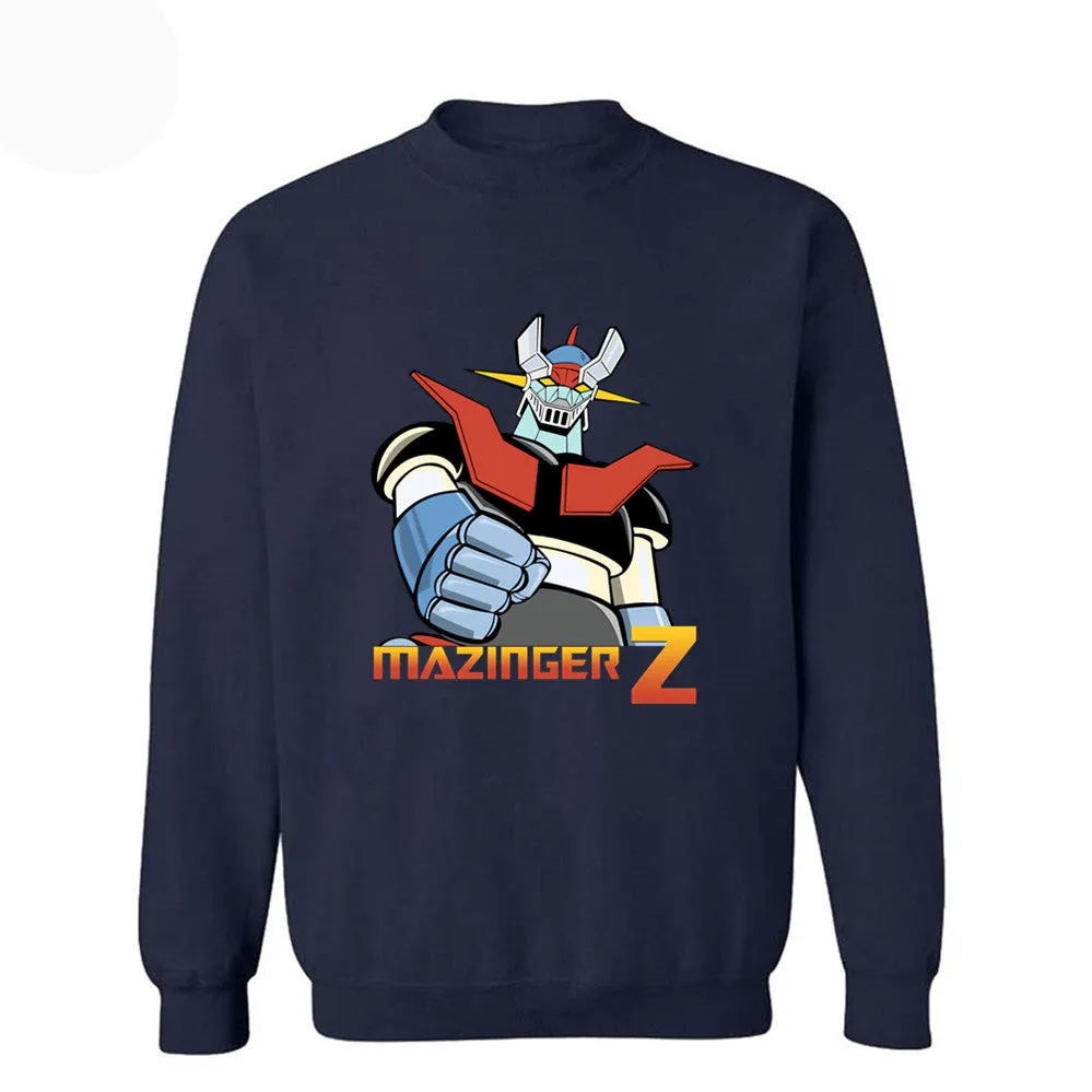 Anime Mazinger Z Vintage Sweatshirts Cartoon Hip Hop Sportswear Clothing