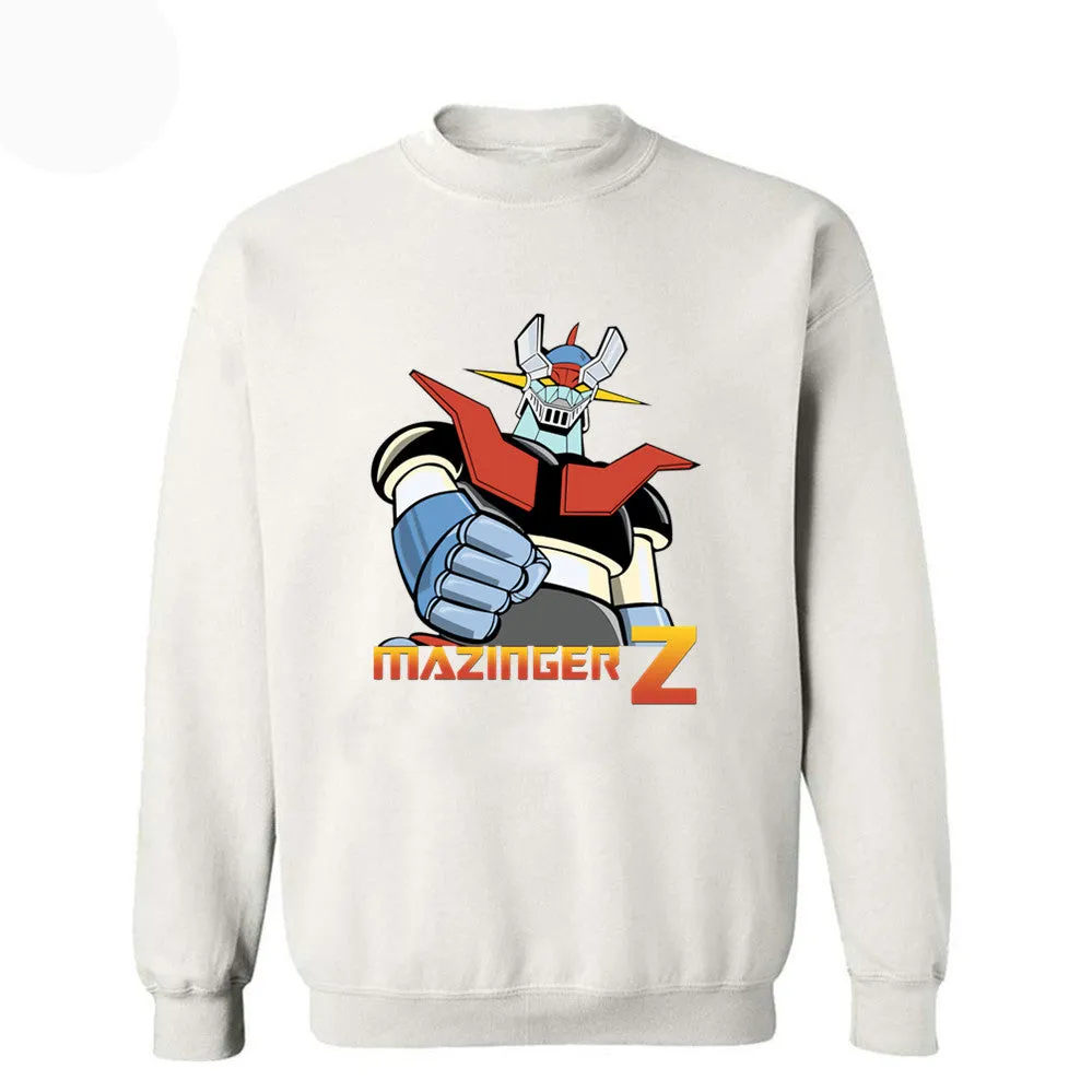 Anime Mazinger Z Vintage Sweatshirts Cartoon Hip Hop Sportswear Clothing