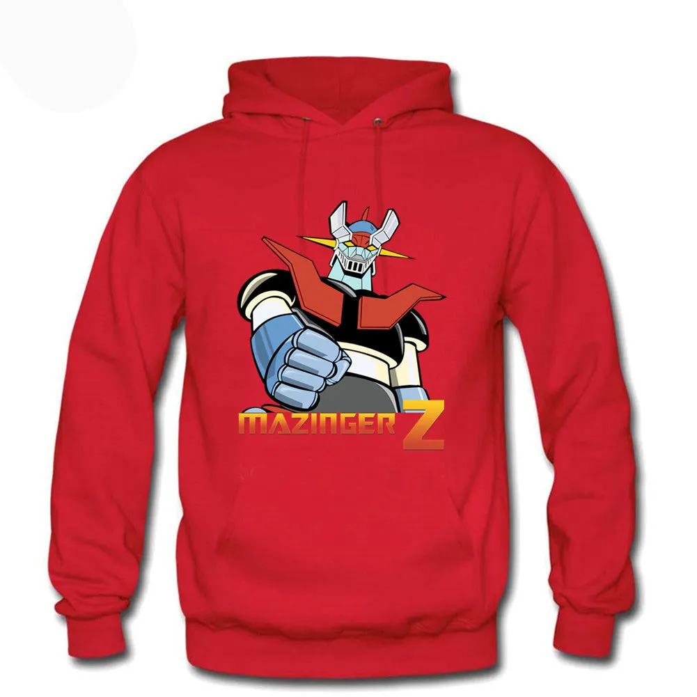 Anime Mazinger Z Vintage Sweatshirts Hoodies Cartoon Hip Hop Sportswear Clothing