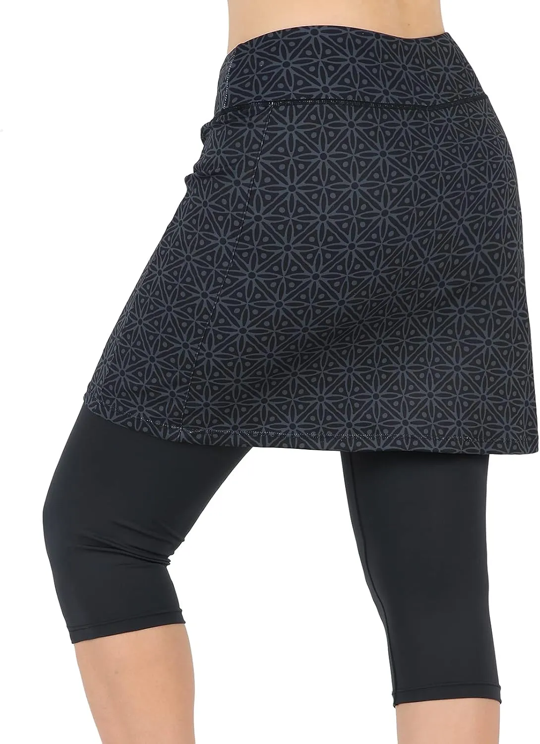 ANIVIVO Skirted Leggings for Women, Athletic Swim Tennis Skirt Above Knee Length with Leggings Active Skirt Capris Pockets