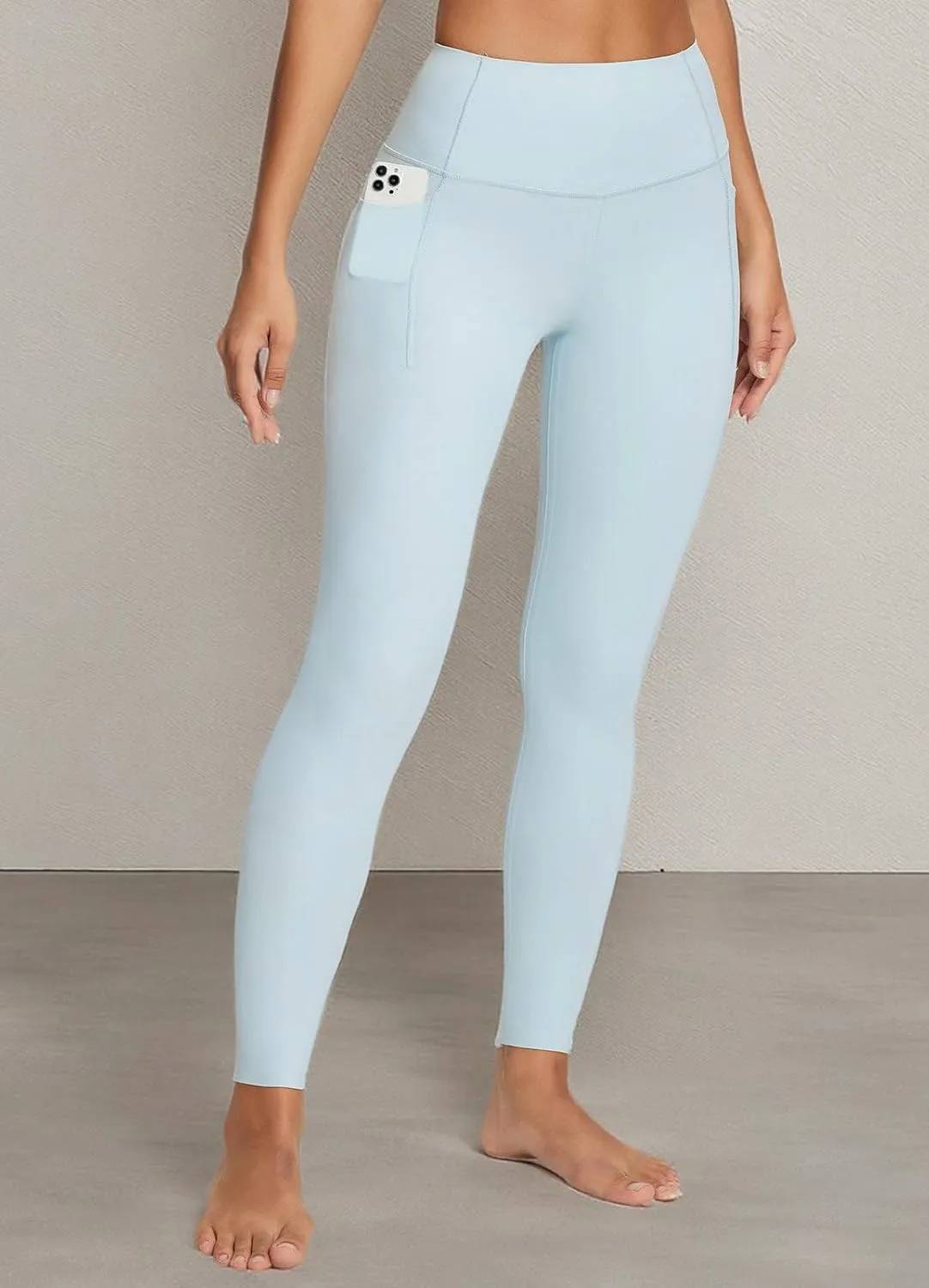 baleaf Freeleaf Women's 7/8 Yoga Leggings with Pockets, High Waisted 27" Workout Lounge Leggings Cozy Soft Athletic Pants