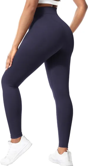 Buauty Black Cotton Leggings for Women,Womens Workout Leggings Control Tights for Women Running Pants & Plus Size