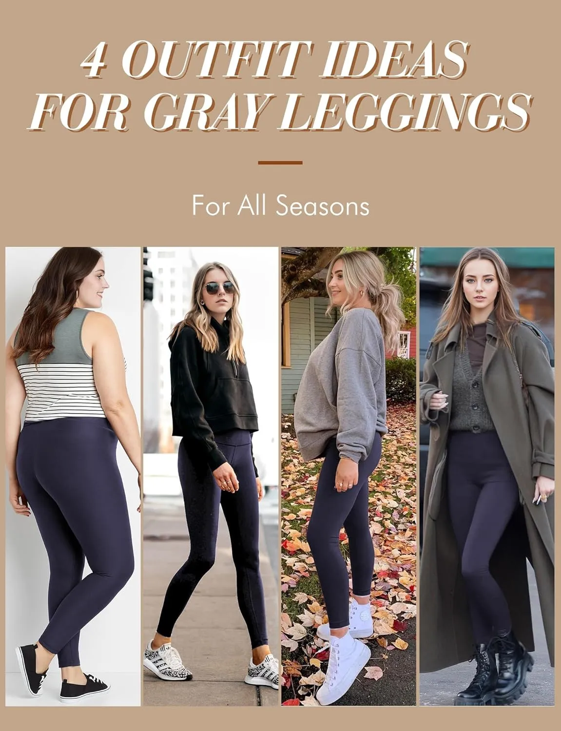 Buauty Black Cotton Leggings for Women,Womens Workout Leggings Control Tights for Women Running Pants & Plus Size