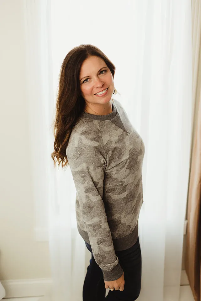 Camo Printed Top