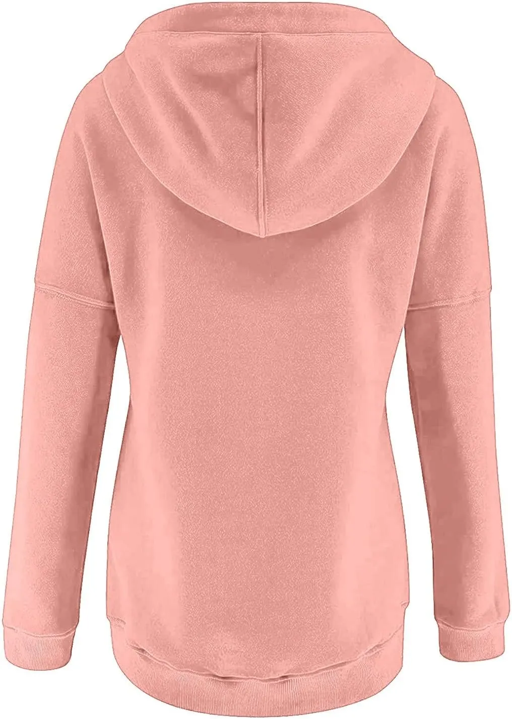 Ceboyel Women Quarter Zip Pullover Sweatshirt Solid Color Hoodies Drawstring Long Sleeve Pullover Tops Fall Clothing 2023