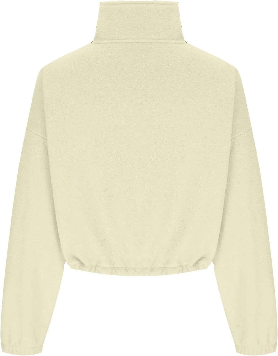 Ceboyel Womens Oversized Sweatshirt 2023 Half Zip Pullover Sweaters Drawstring Cropped Hoodie Trendy Y2K Teen Girls Clothes