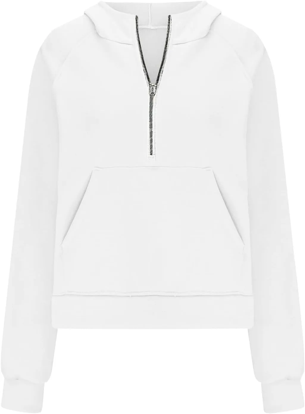 Ceboyel Womens Quarter Zip Sweatshirt 2023 Fleece Oversized Sweaters Cropped Pullover Hoodies Fall Trendy Outfits Clothing