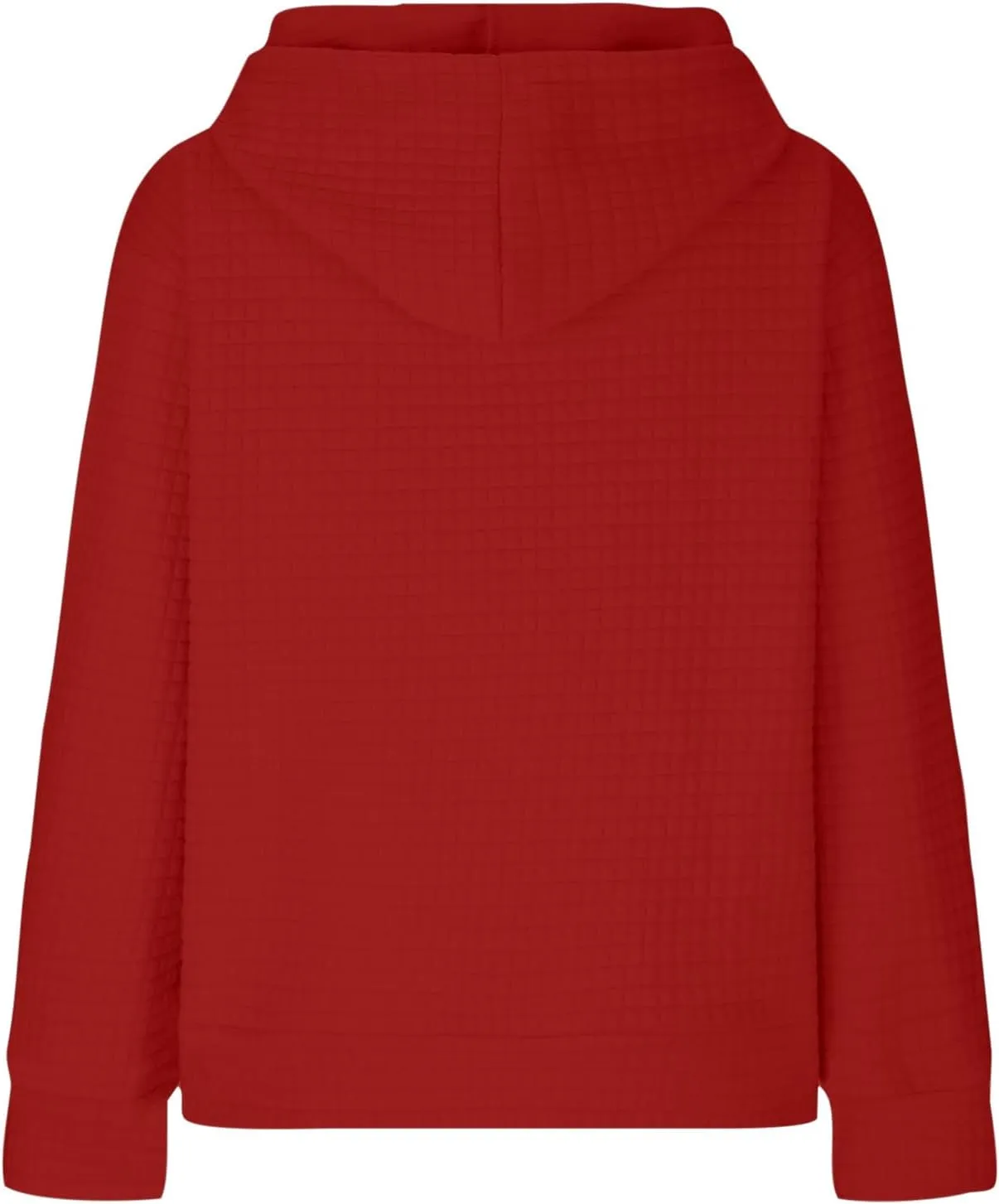 Ceboyel Womens Solid Color Cute Hoodie 2023 Waffle Knit Sweatshirts Comfort Sweater Tops Teen Girls Trendy Clothes 2023