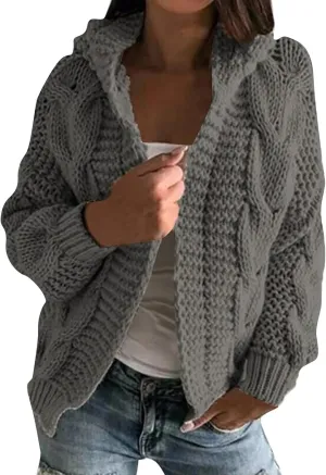 ChicCrate Womens Fashion Cardigan Sweater Soft Knit Open Front Casual Cardigan 2025 Fall Jackets Outfits Winter Clothes