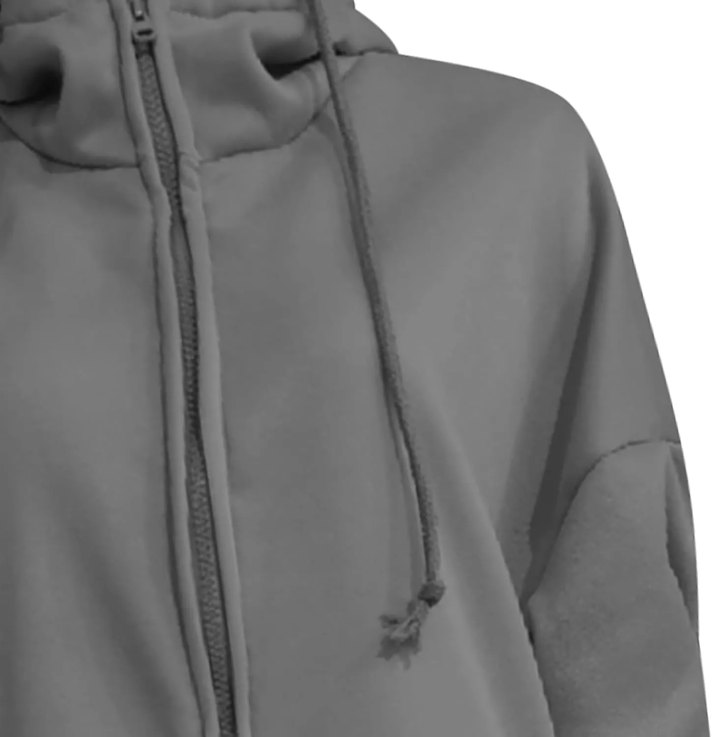 COTECRAM Women's Zip Up Hoodies Oversized Long Sleeve Fall Hooded Sweatshirts Casual Long Fleece Jacket Coats with Pockets