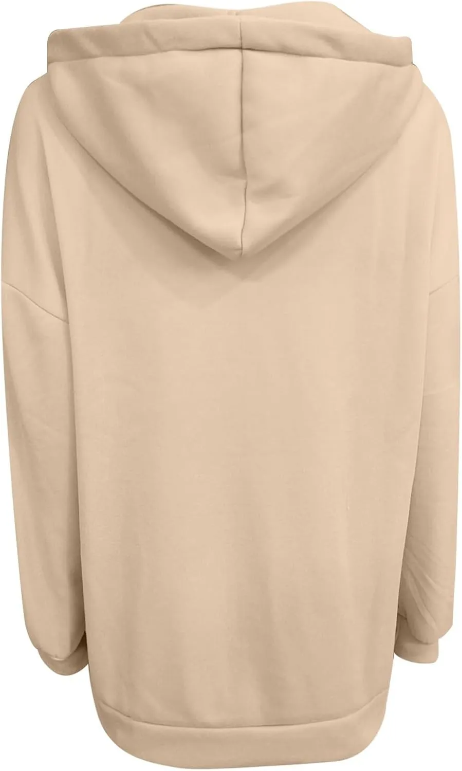 COTECRAM Women's Zip Up Hoodies Oversized Long Sleeve Fall Hooded Sweatshirts Casual Long Fleece Jacket Coats with Pockets