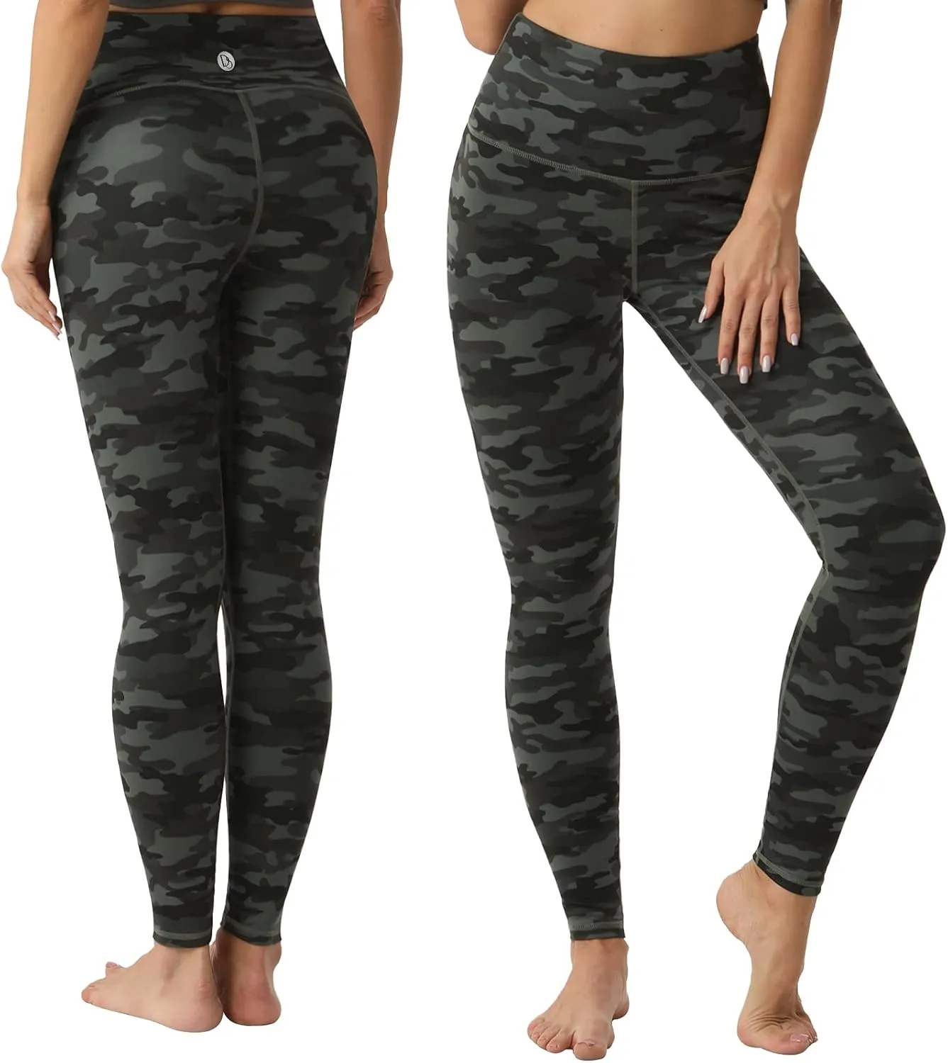 Desol Leggings for Women, High Waisted Yoga Pants Tummy Control Gym Workout Running Womens Leggings 25"/28"