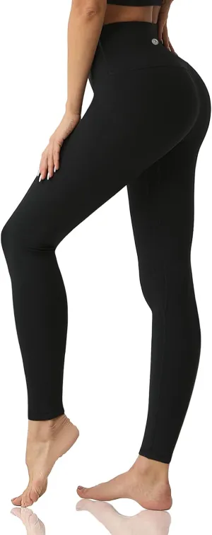 Desol Leggings for Women, High Waisted Yoga Pants Tummy Control Gym Workout Running Womens Leggings 25"/28"