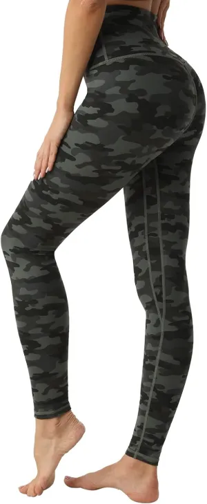 Desol Leggings for Women, High Waisted Yoga Pants Tummy Control Gym Workout Running Womens Leggings 25"/28"