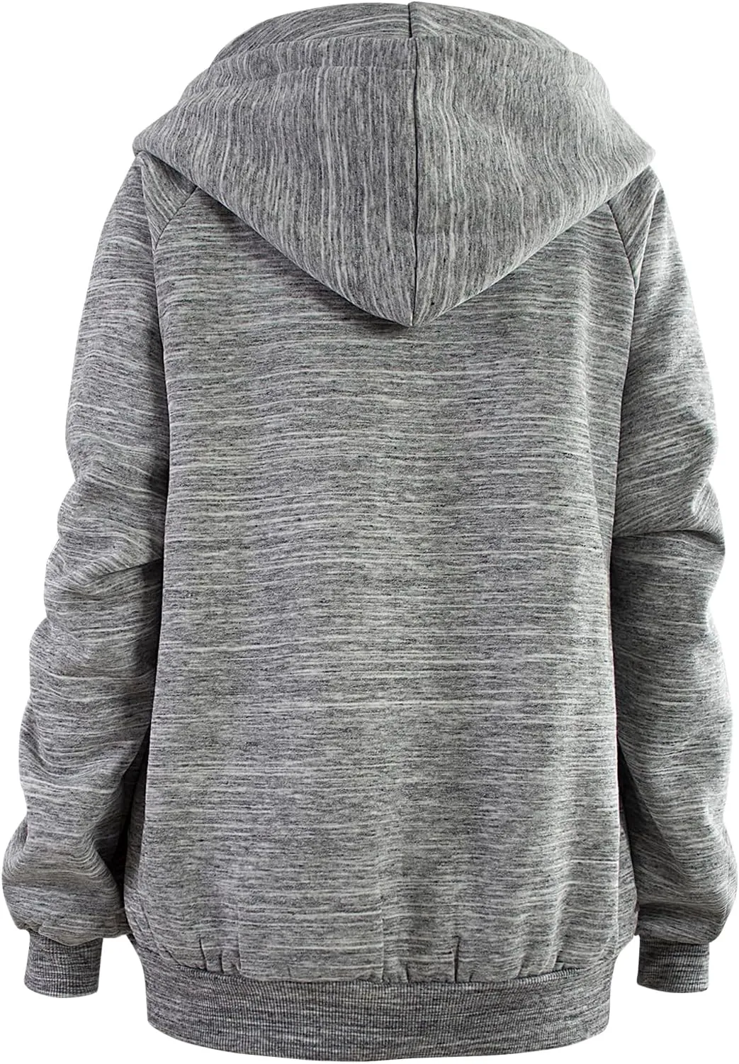 DOUBLJU Womens Full Zip Up Hoodies Long Sleeve Fall Outfits Oversized Sweatshirt