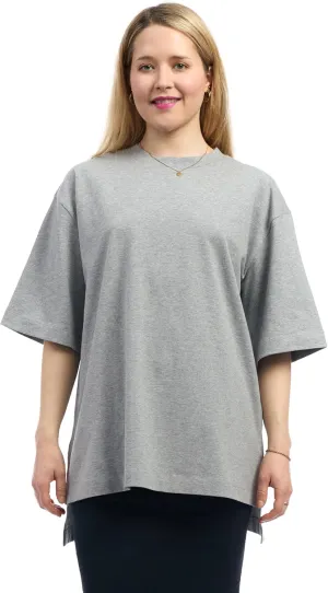 ESTEEZ Womens Oversized Cotton High Low Tunic T-Shirt Dress