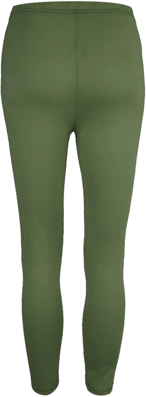 Fashion Fall and Winter Elastic Cotton Pants Women Soft Length Leggings Slim Stretch Pants Women's High Waist Leggings