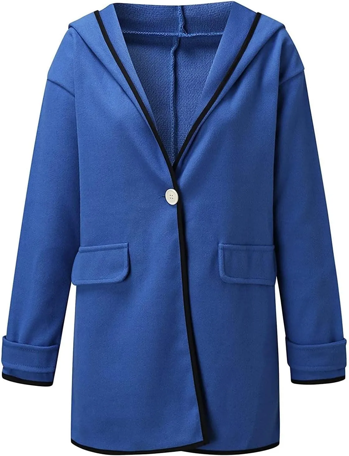Febecool Trench Coats For Women Long Sleeve Button Cardigan Casual Jacket Heated Jackets Warm Blouse Coat Button Slim Jacket