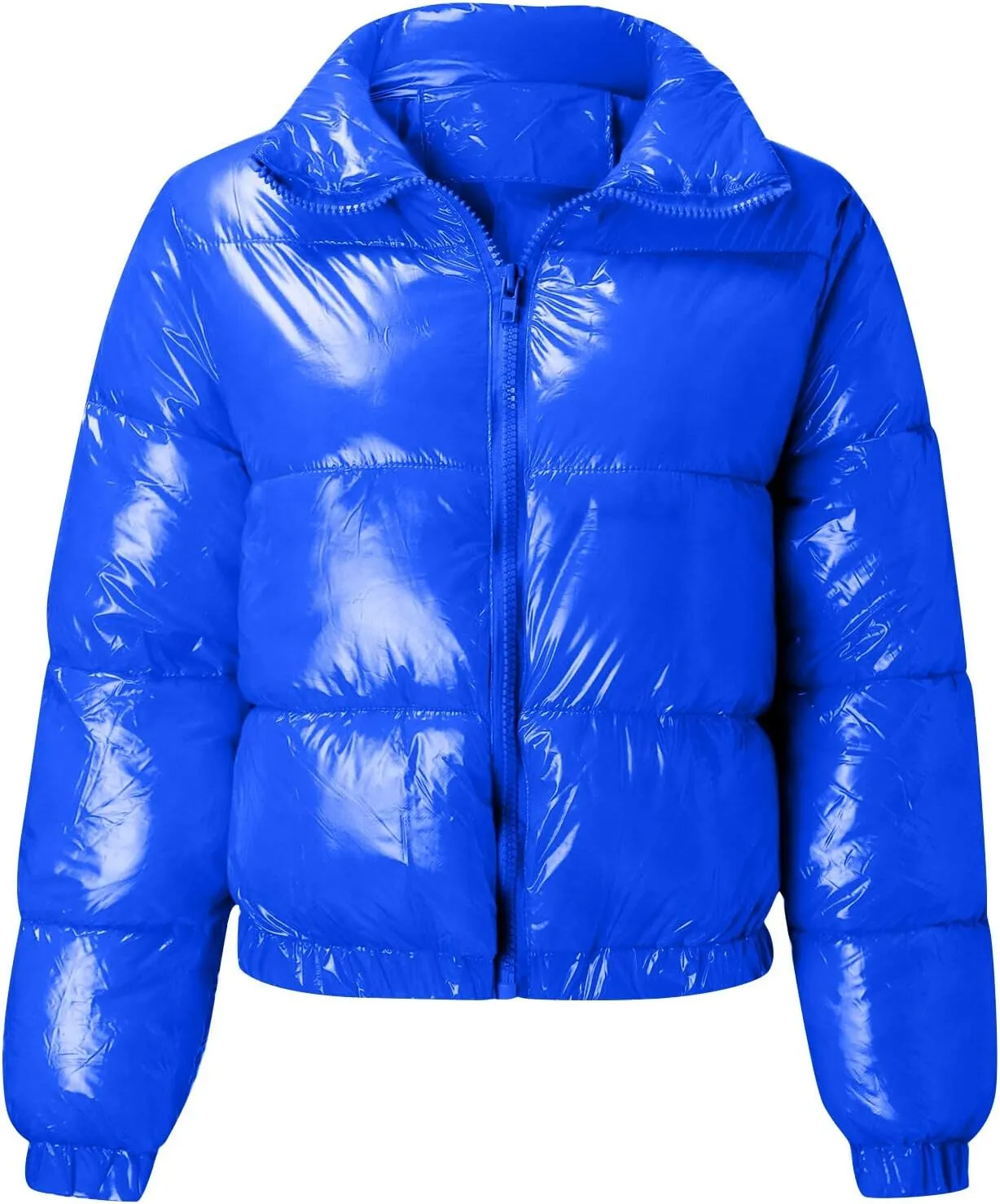 Febecool Winter Coats For Women Plus Size Button Cardigan Casual Jacket Heated Jackets Cotton-padded Coats Button Slim Jacket