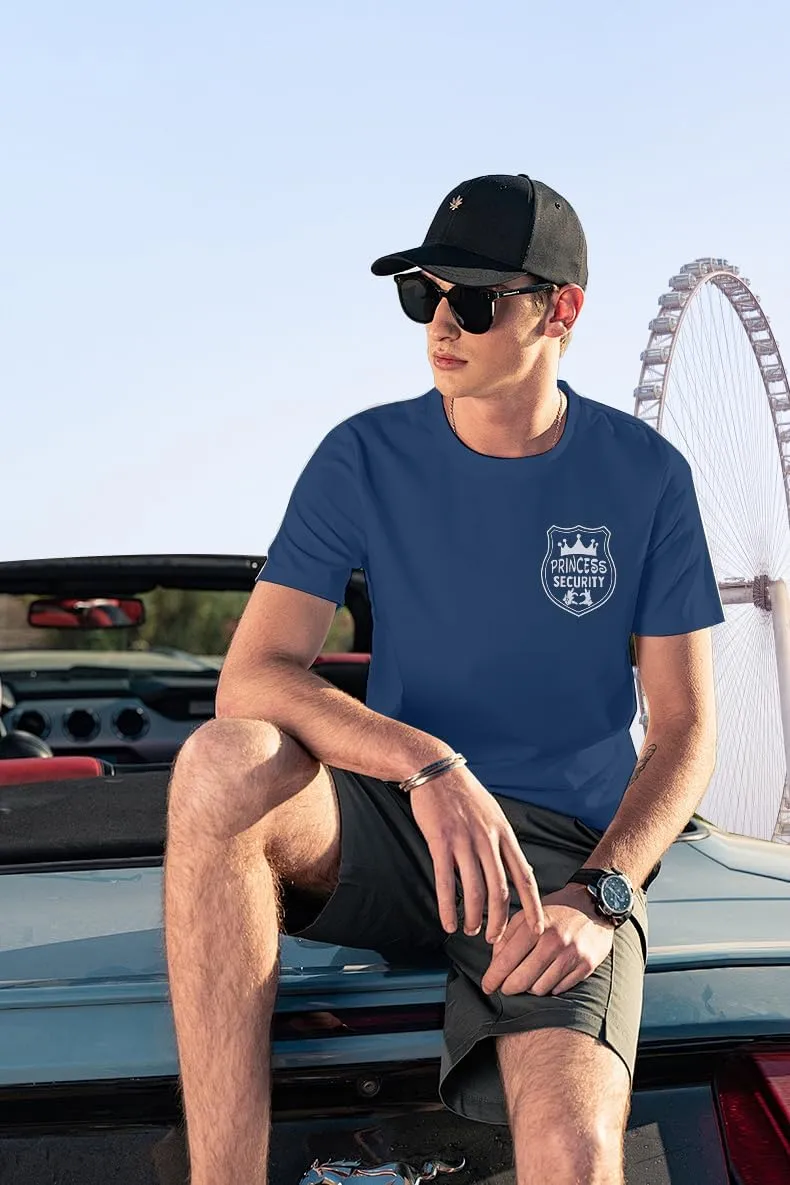 FRYAID Princess Security Team Shirt Men Magical T-Shirt Magic Kingdom Tees Dad Birthday Party Family Trip Short Sleeve Tops