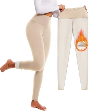 FULLSOFT Thick Fleece Lined Leggings for Women  High Waisted Winter Thermal Warm Yoga Pants Workout Tummy Control Leggings