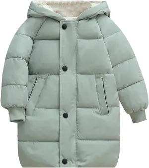 Girl Coats 4t Children's Down Padded Jacket Long Cotton Padded Jacket Baby Children's Padded Jacket Girls Hooded Coat