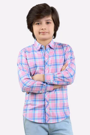 Glen Plaid Check Casual Shirt