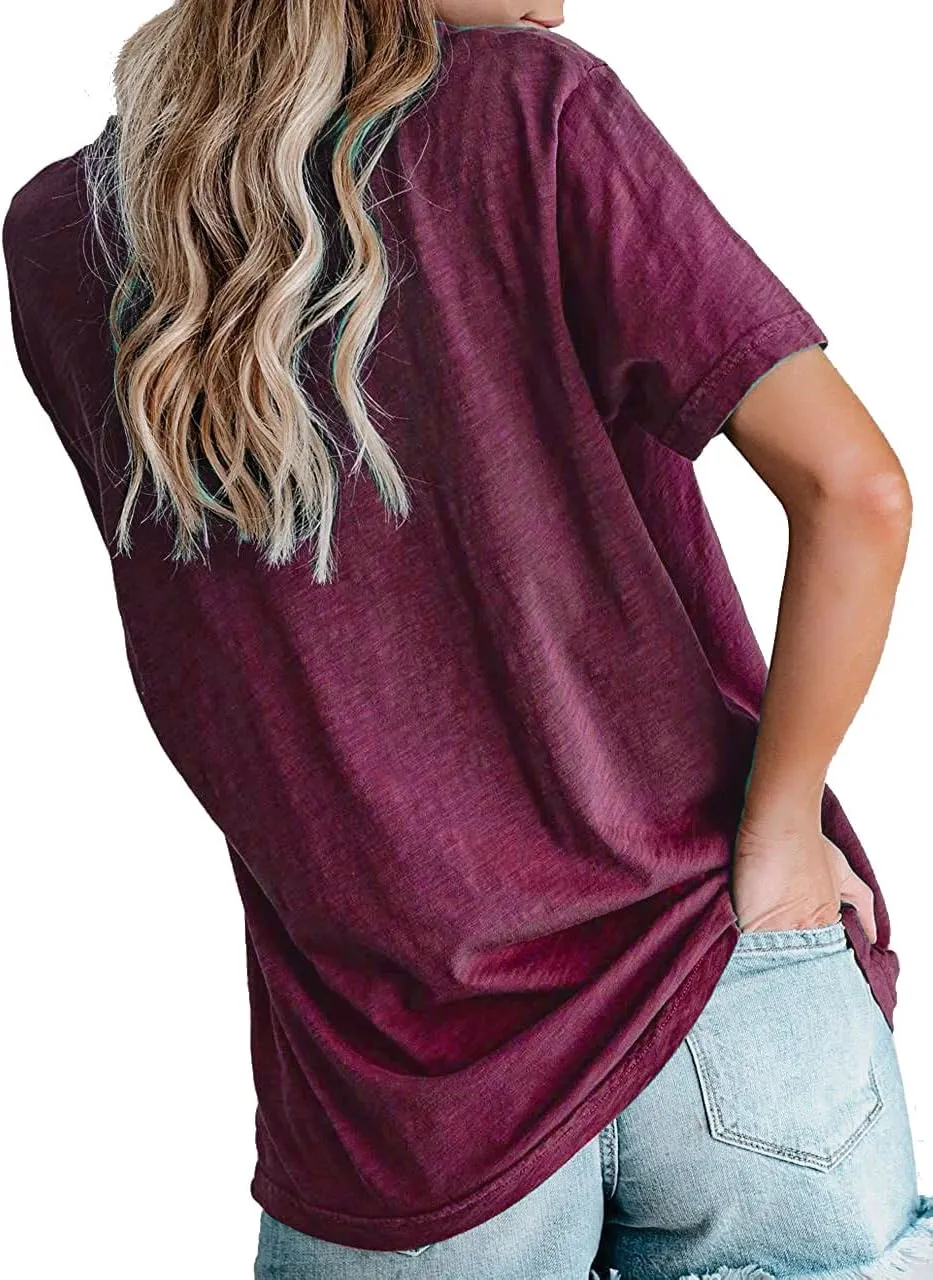 Grandma Shirts for Women Happiness is Being a Grandma Letter Printed Tshirt Grandmother Casual Short Sleeve Tee Tops