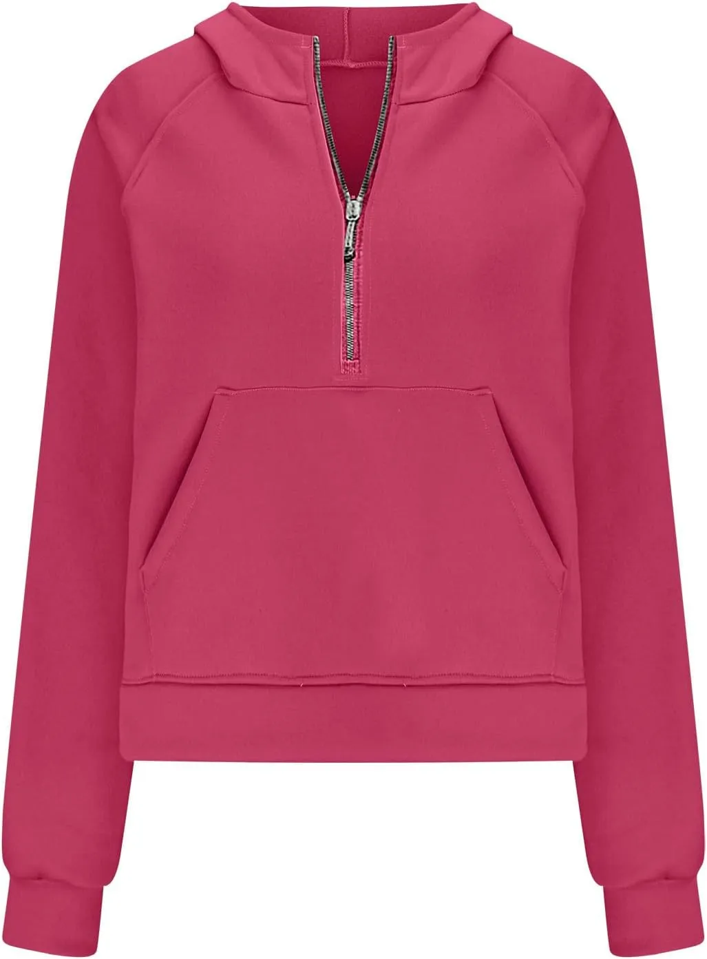 Half Zip Up Hoodie For Women Trendy 2023 Fall y2k Outfits Oversized Long Sleeve Hooded Sweatshirt Pullover