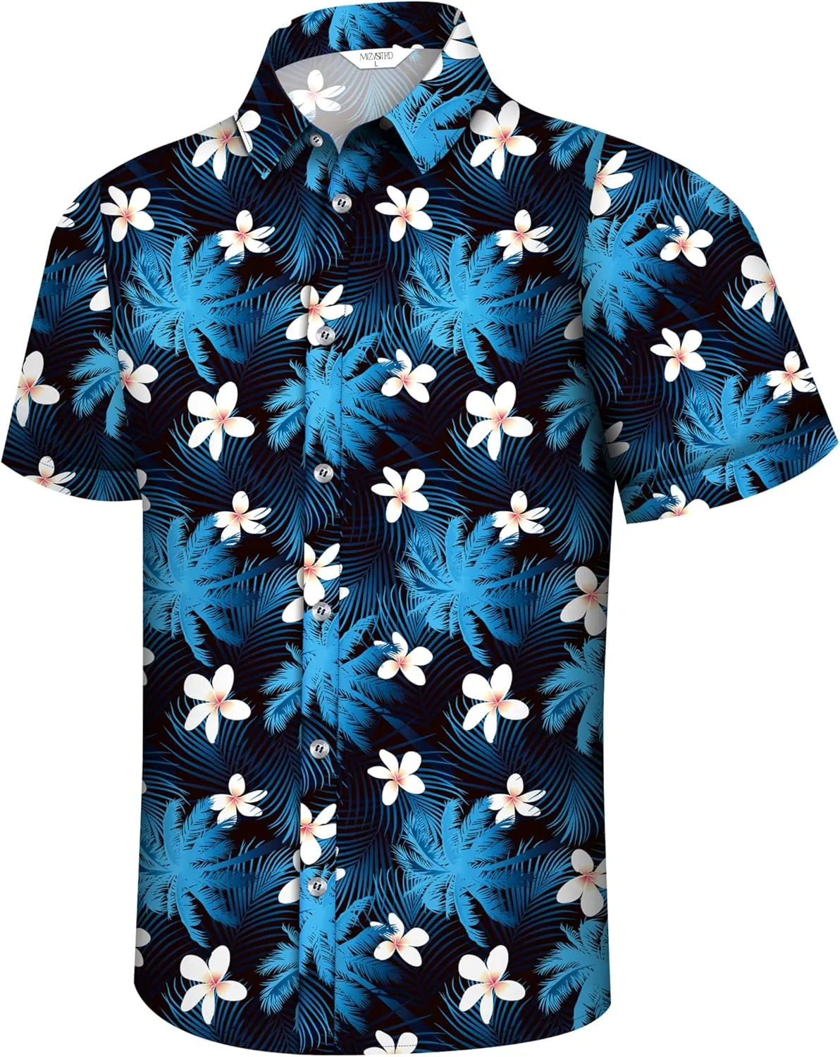 Hawaiian Shirt for Men, Tropical Shirts Casual Summer Button Down Short Sleeve Floral Shirt Vacation Outfits Cruise Shirt