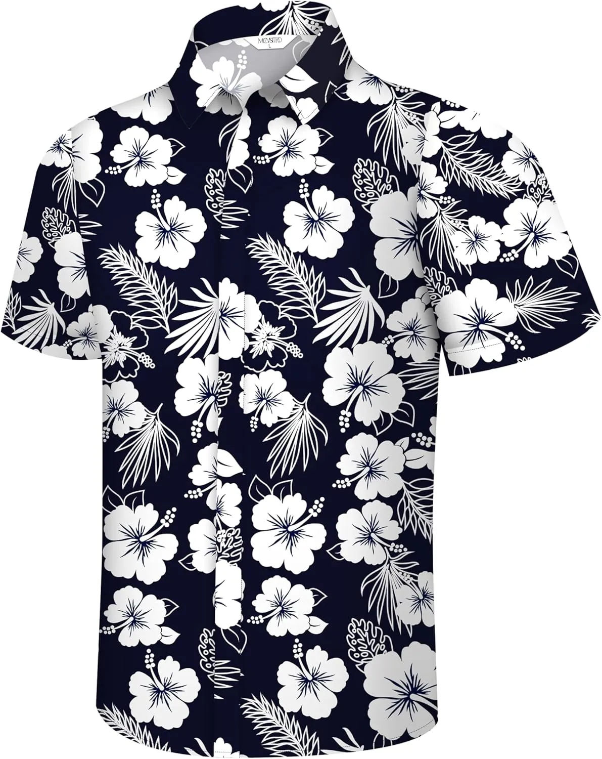 Hawaiian Shirt for Men, Tropical Shirts Casual Summer Button Down Short Sleeve Floral Shirt Vacation Outfits Cruise Shirt