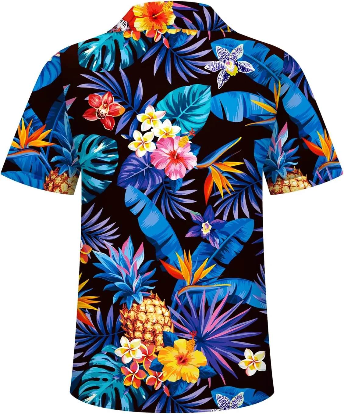 Hawaiian Shirt for Men, Tropical Shirts Casual Summer Button Down Short Sleeve Floral Shirt Vacation Outfits Cruise Shirt