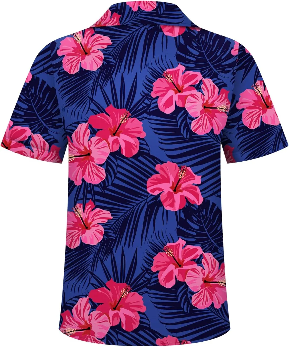 Hawaiian Shirt for Men, Tropical Shirts Casual Summer Button Down Short Sleeve Floral Shirt Vacation Outfits Cruise Shirt