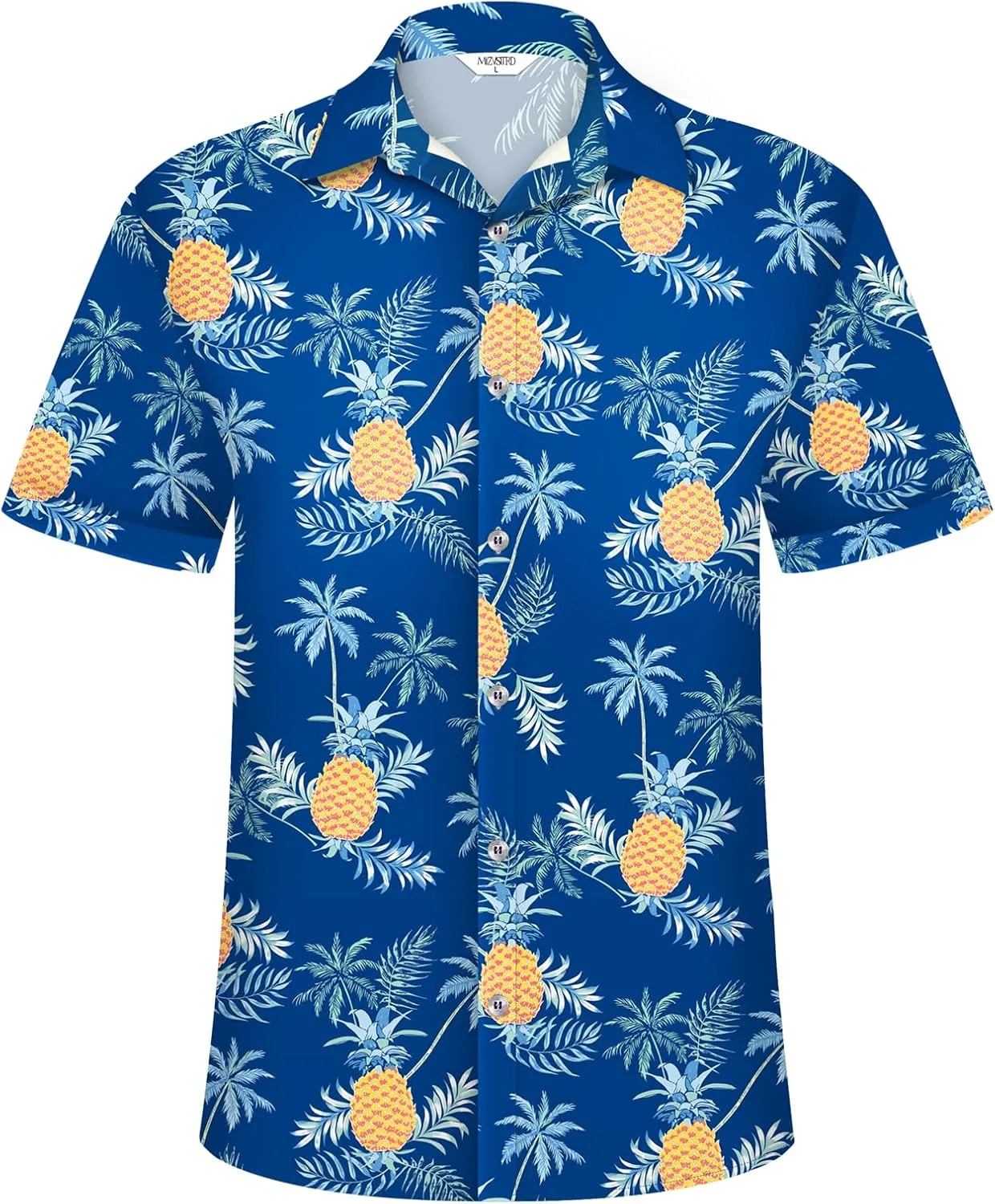Hawaiian Shirt for Men, Tropical Shirts Casual Summer Button Down Short Sleeve Floral Shirt Vacation Outfits Cruise Shirt