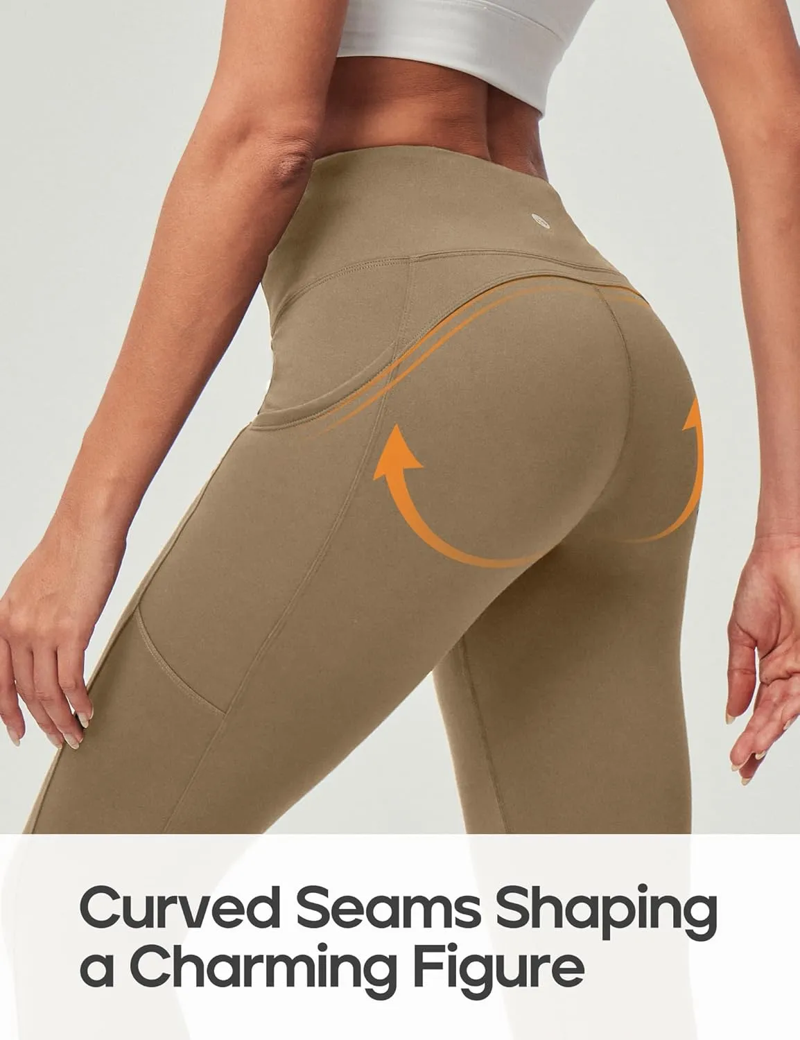Heathyoga Fleece Lined Leggings Women with Pockets Water Resistant Thermal Leggings Winter Warm Yoga Pants Hiking Running