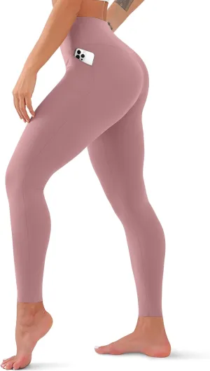 High Waisted Leggings for Women No See Through Yoga Pants Tummy Control Leggings for Workout Running Buttery Soft