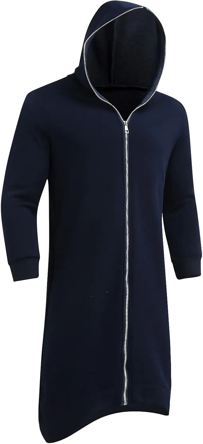 Hoodies for Men Winter Casual Loose Solid Hooded Sweater Top Sports Hooded Jacket Y2K Pullover Hoodie Full Zip Long