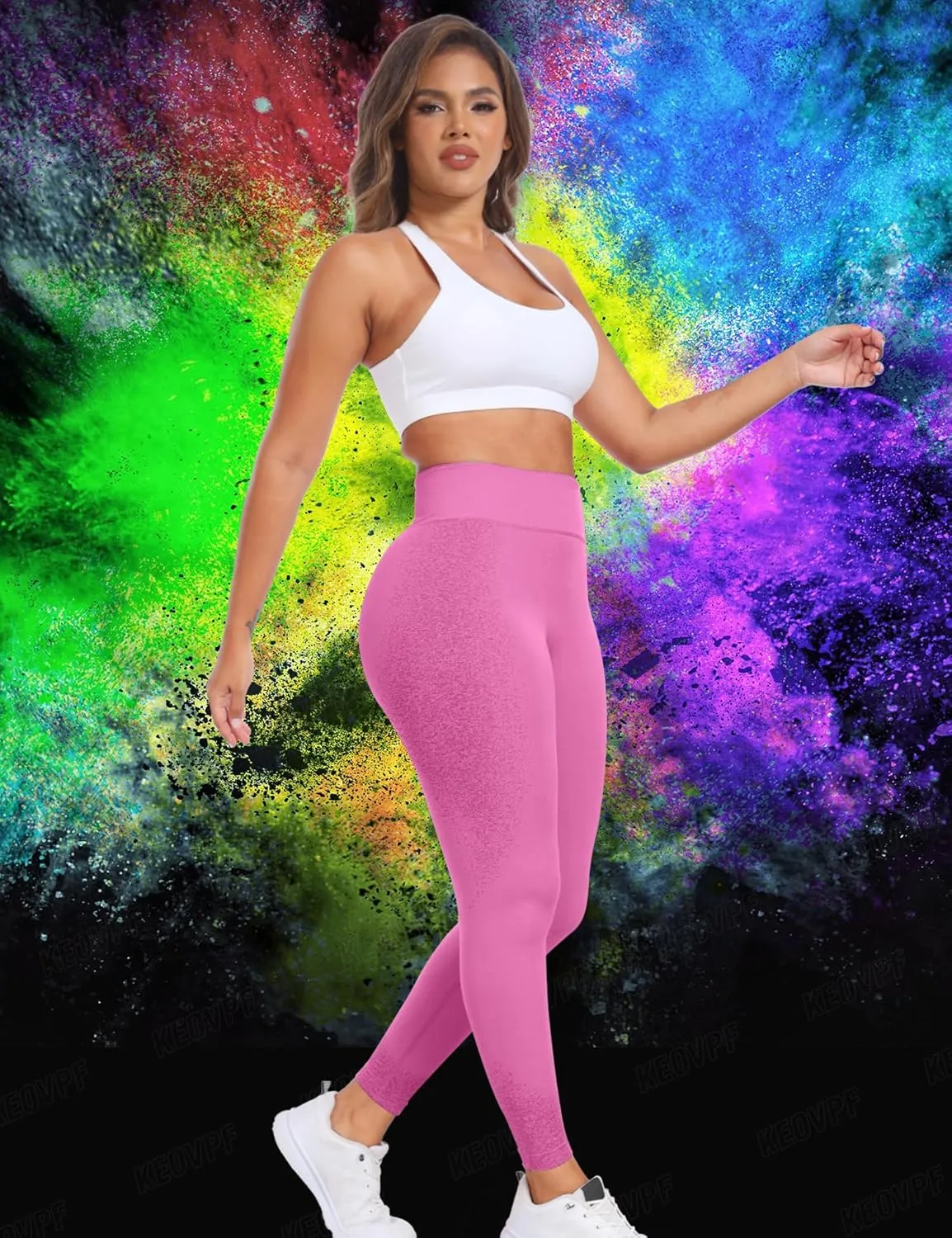 Ignite Seamless Workout Gym Leggings for Women Scrunch Butt Lifting Leggings for Women Tummy Control Yoga Pants