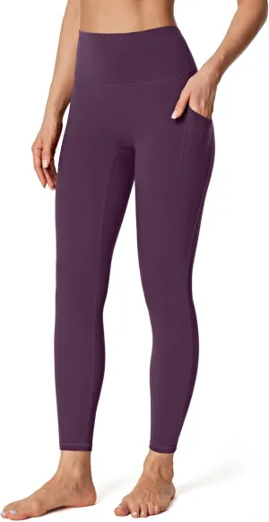 IUGA No Front Seam Leggings with Pockets for Women Buttery Soft Tummy Control Workout Leggings High Waisted Yoga Pants