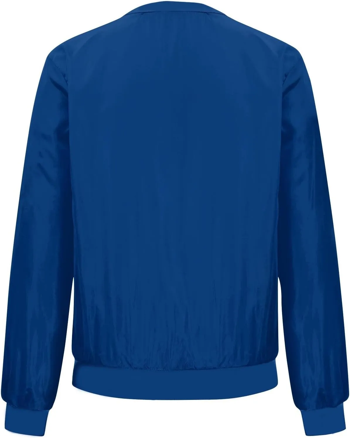 Jackets for Women Lightweight Zip Up Bomber Jacket with Pockets Stand Collar Windproof Outwear Fashion Fall Coat