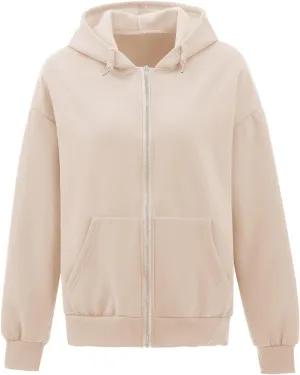 KEEVICI Women's Cute Frog Skateboarding Sweatshirt Brown Zip Up Hoodie Oversized Cotton Aesthetic Clothes Y2k Long Sleeve Top
