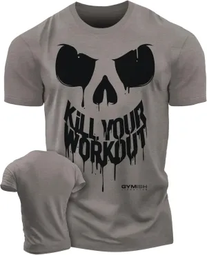 KillWorkout Shirts for Men, Funny Workout Gym Shirt Lifting T-Shirt
